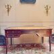 Louis XVI style double-sided mahogany desk, 19th century