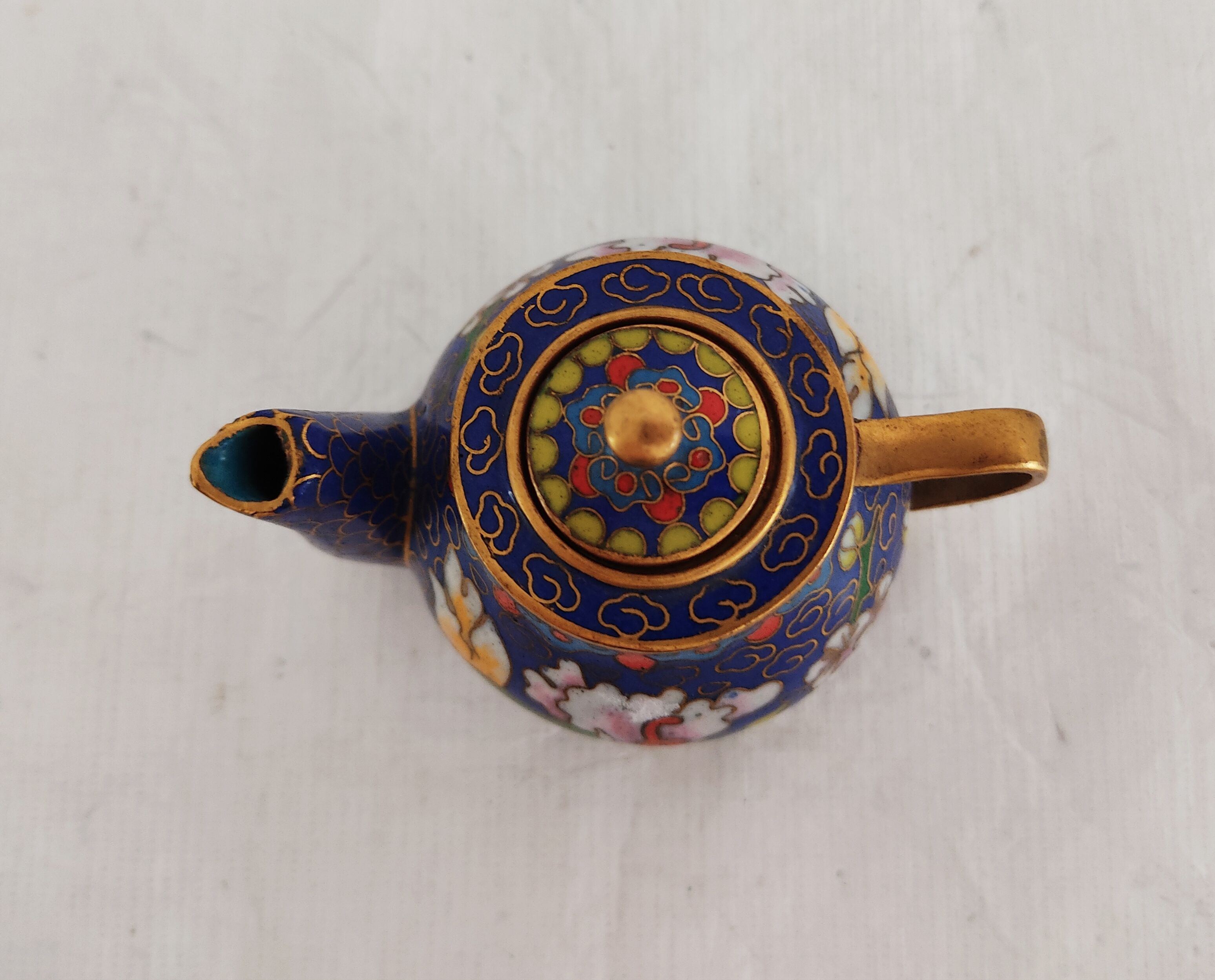 China miniature tea service enamels partitioned