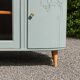 Art Deco sideboard in solid wood – Verdigris – 140 cm