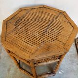 Chinese octagonal bamboo table