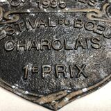 Plate competition agricole charolles 1995 charolais beef festival 1 and prize