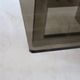 Smoked glass coffee table, brushed stainless steel base, 1970s.