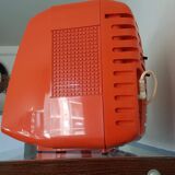 Vintage orange Prince portable TV