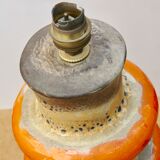 Lamp foot "fat lava" in ceramics