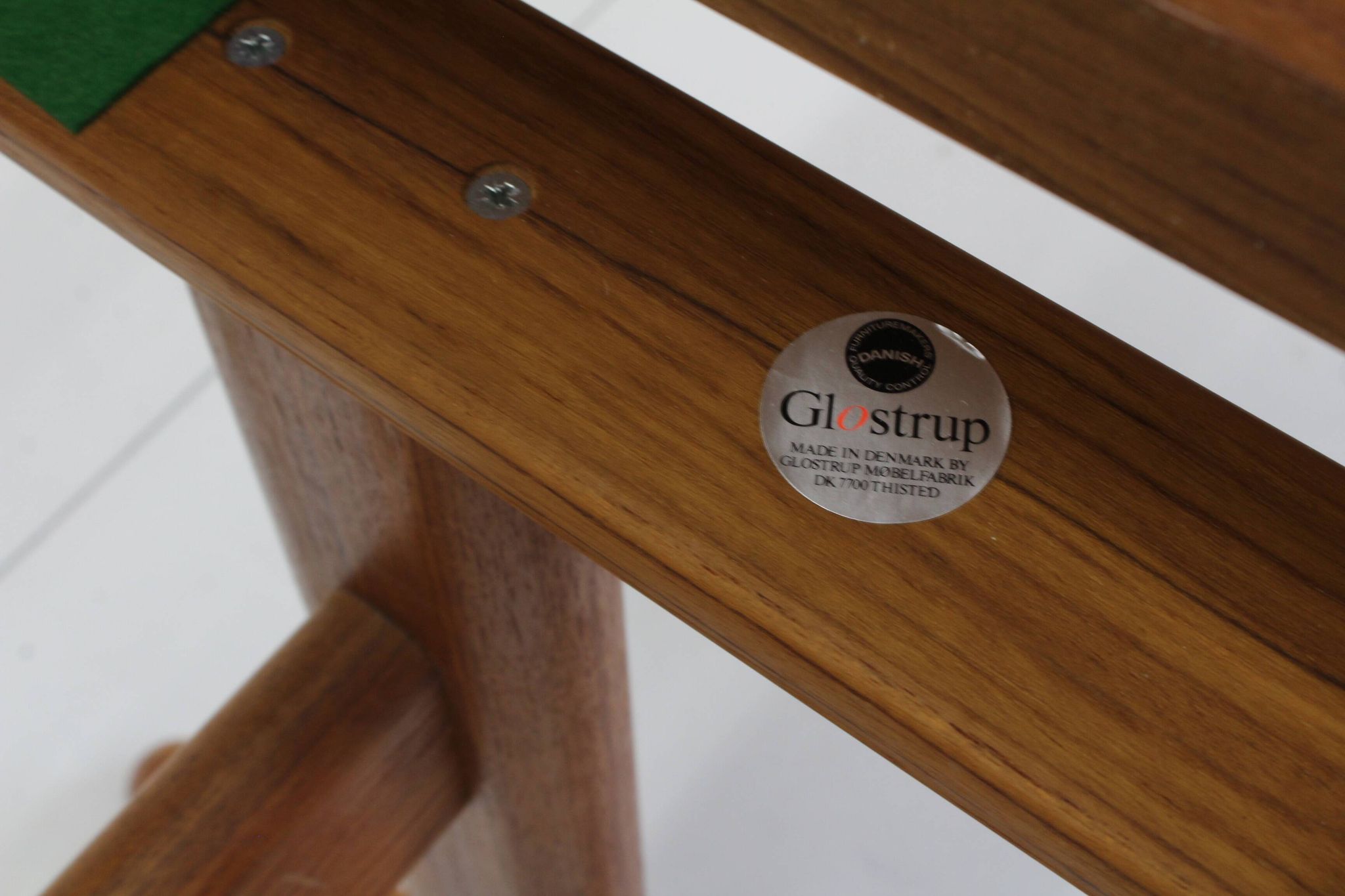 Vintage Glostrup Danish oval extendable dining table solid teak 1960s