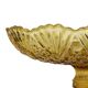 Art Deco Amber Depression Glass Tall Fruit Bowl 17cm