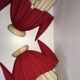 Paire de lampes mouchoirs bicolore