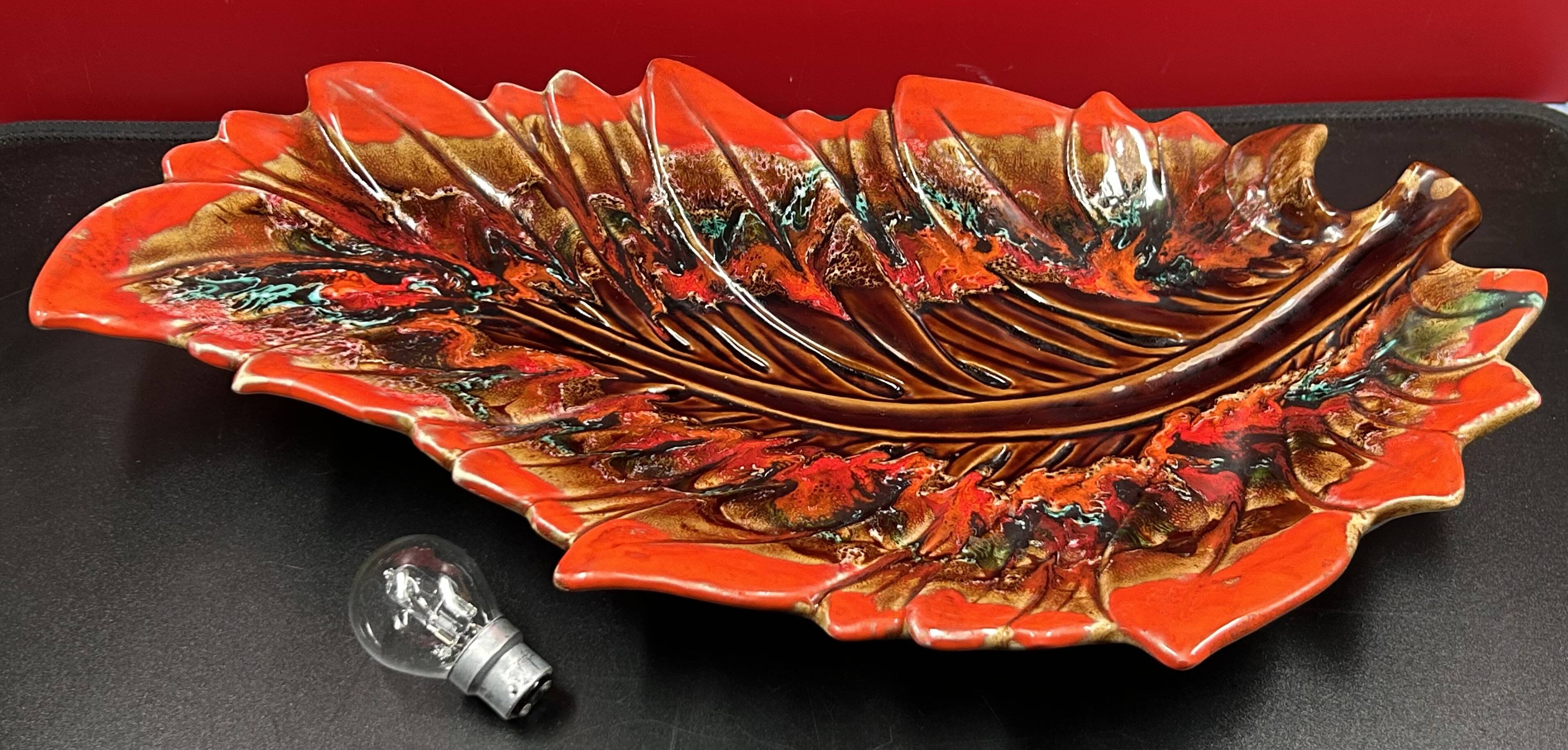 Large ceramic dish 1950s/60s vintage Vallauris