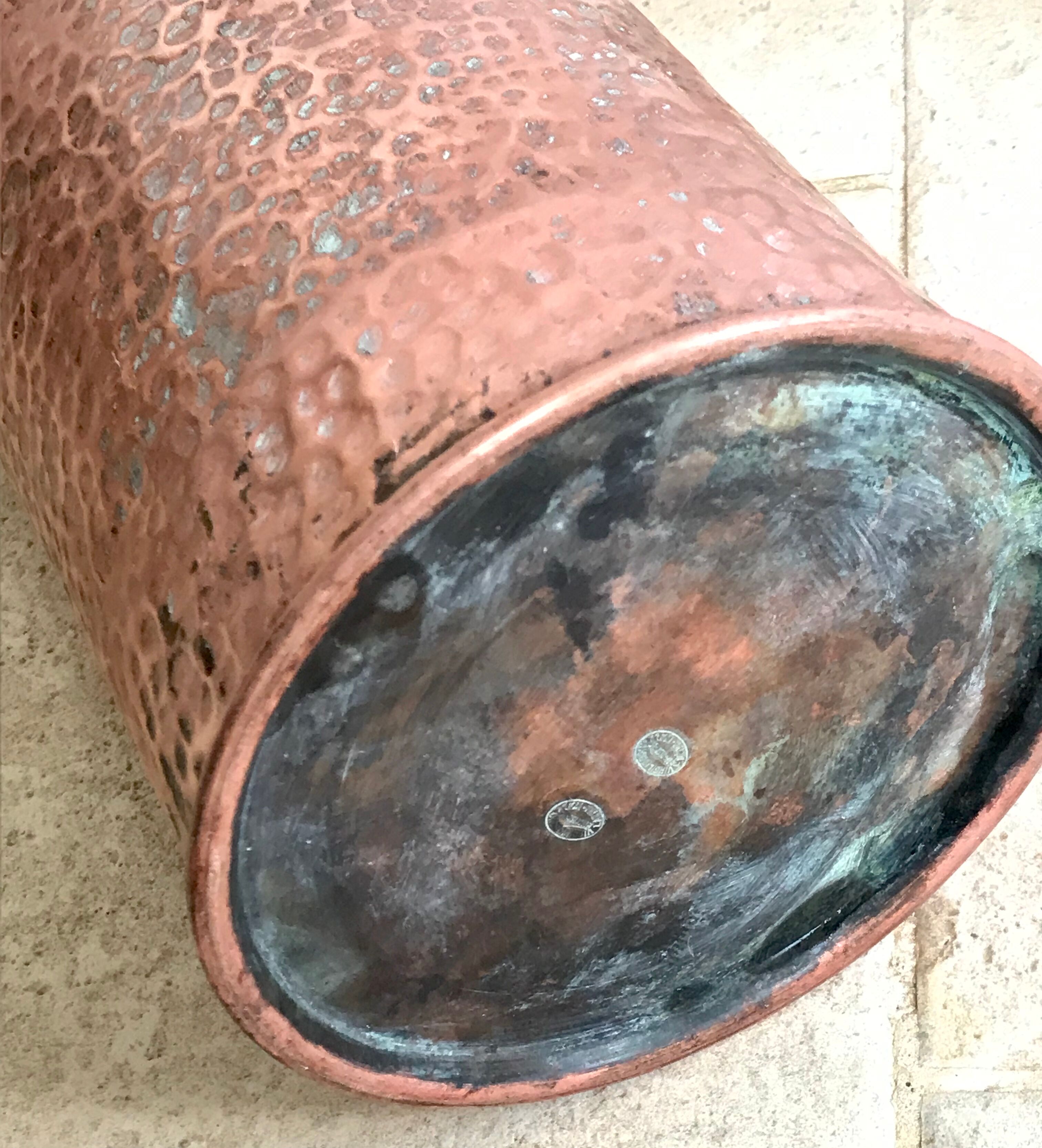 Former umbrella in copper