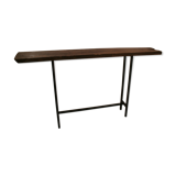 Metal wood console