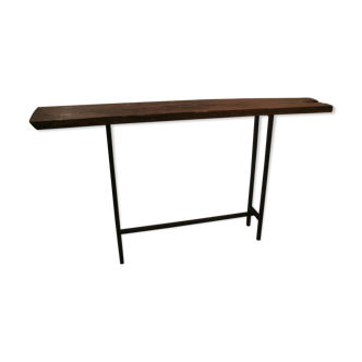 Console bois métal