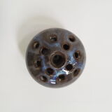 Vase flowers signed ceramic