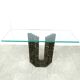 Vintage black marble console table by Cattelan Italy, 1980s