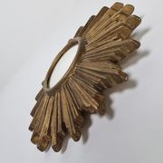 Miroir en terre cuite du milieu du siècle années 1960 42cm