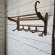 Old curved wooden coat rack