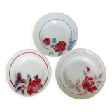 3 vintage deep plates in a jumble 220637