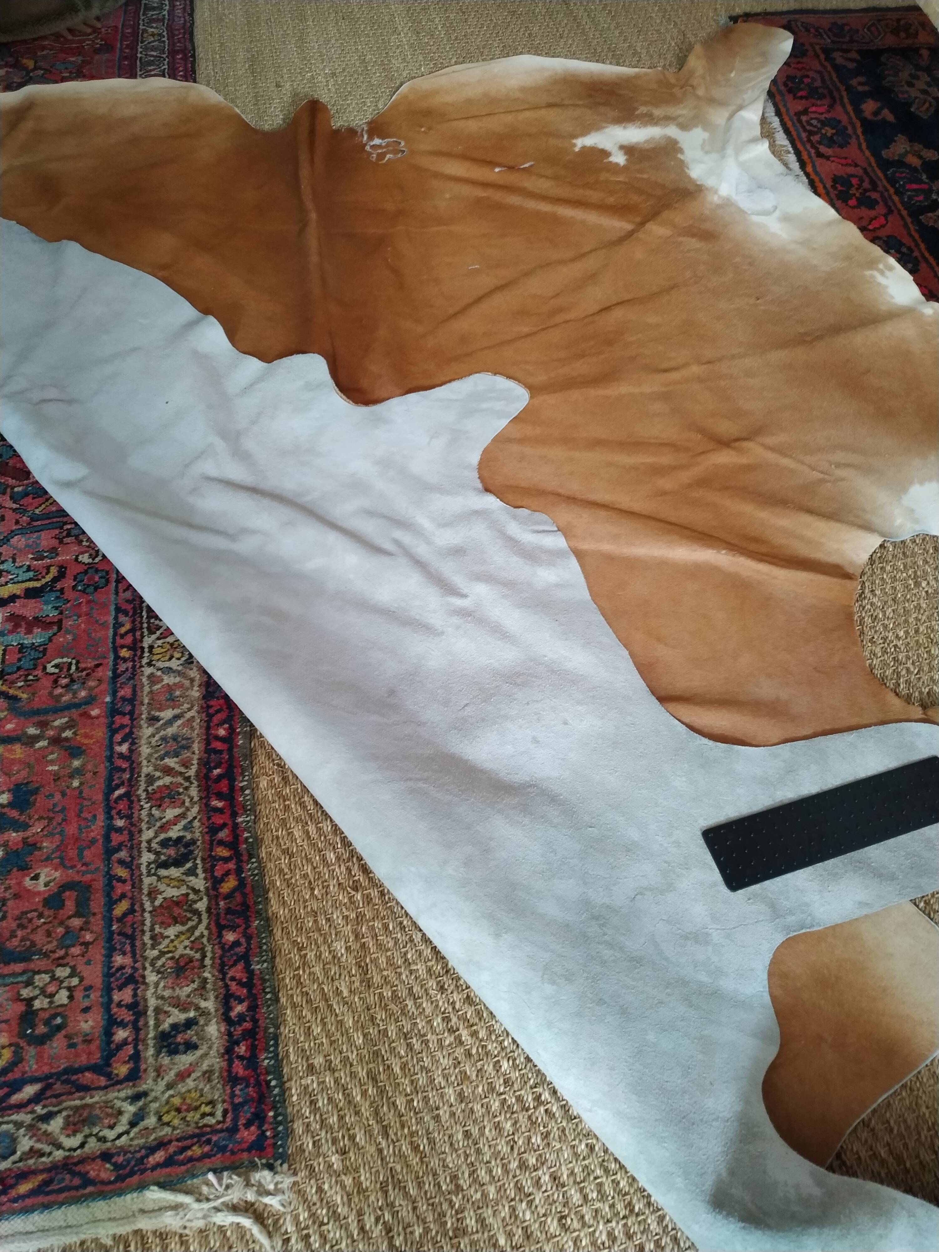 Cow skin carpet