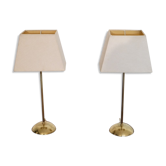 Pair of Scandinavian brass lamps from Gemi Sweden 1970