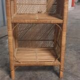 Meuble vintage en rotin