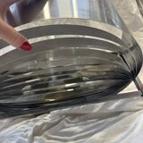 Brushed steel suspension