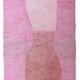 Tapis bérbere rose fait main traditionnelle 300cmx200cm