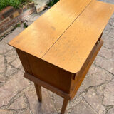 Wooden bedside table