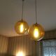 Suspension light ball vintage from Biot glassware