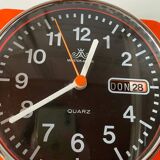 Vintage Orange Clock from Meister-Anker