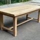 Renovated solid oak extendable farmhouse dining table 200-280cm