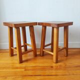 4 vintage 1970s Scandinavian style stools