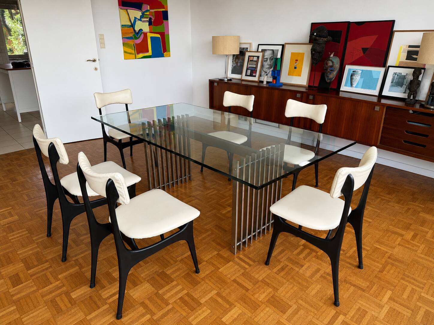 Set of 5 Alfred Hendrickx chairs for Belform 1950