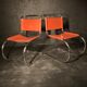 Pair model chair MR10 design Ludwig Mies Van Der Rohe