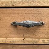 Art Deco chest of drawers in raw wood, 1930