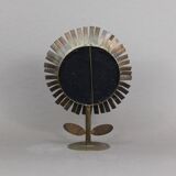 Jean Vinay flower mirror 1960s, In copper & brass