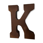 Industrial iron letter "k"