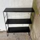 Black metal string shelf - 3 shelves - 1960