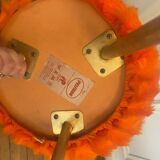 Pelefran orange fur stool