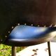 Chaise tulipe skaï noir des années 50