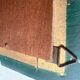 Vintage green XL mirror / wall mirror
