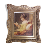 Gilded wooden painting