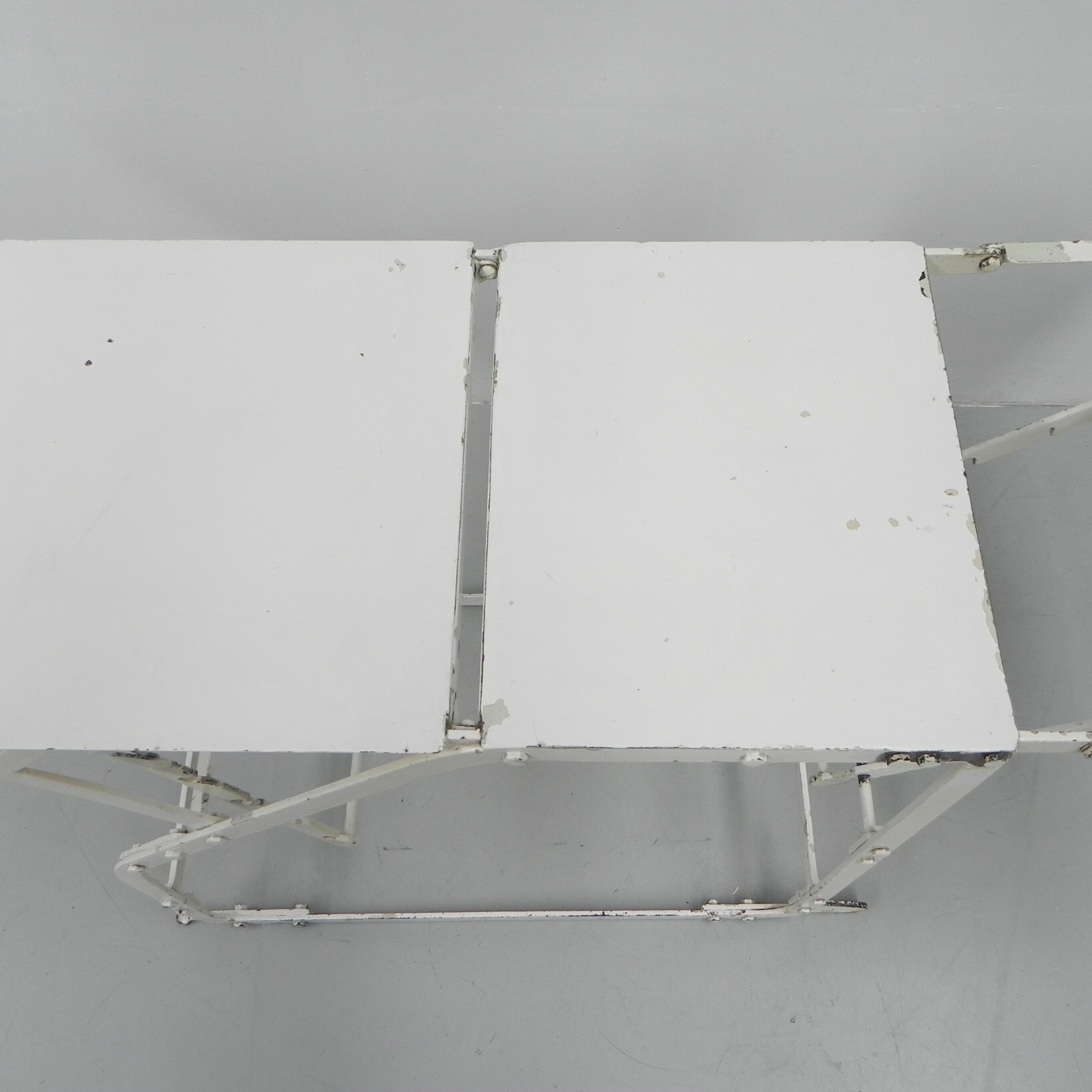 Industrial side table, hospital bed