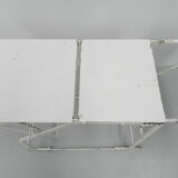 Industrial side table, hospital bed