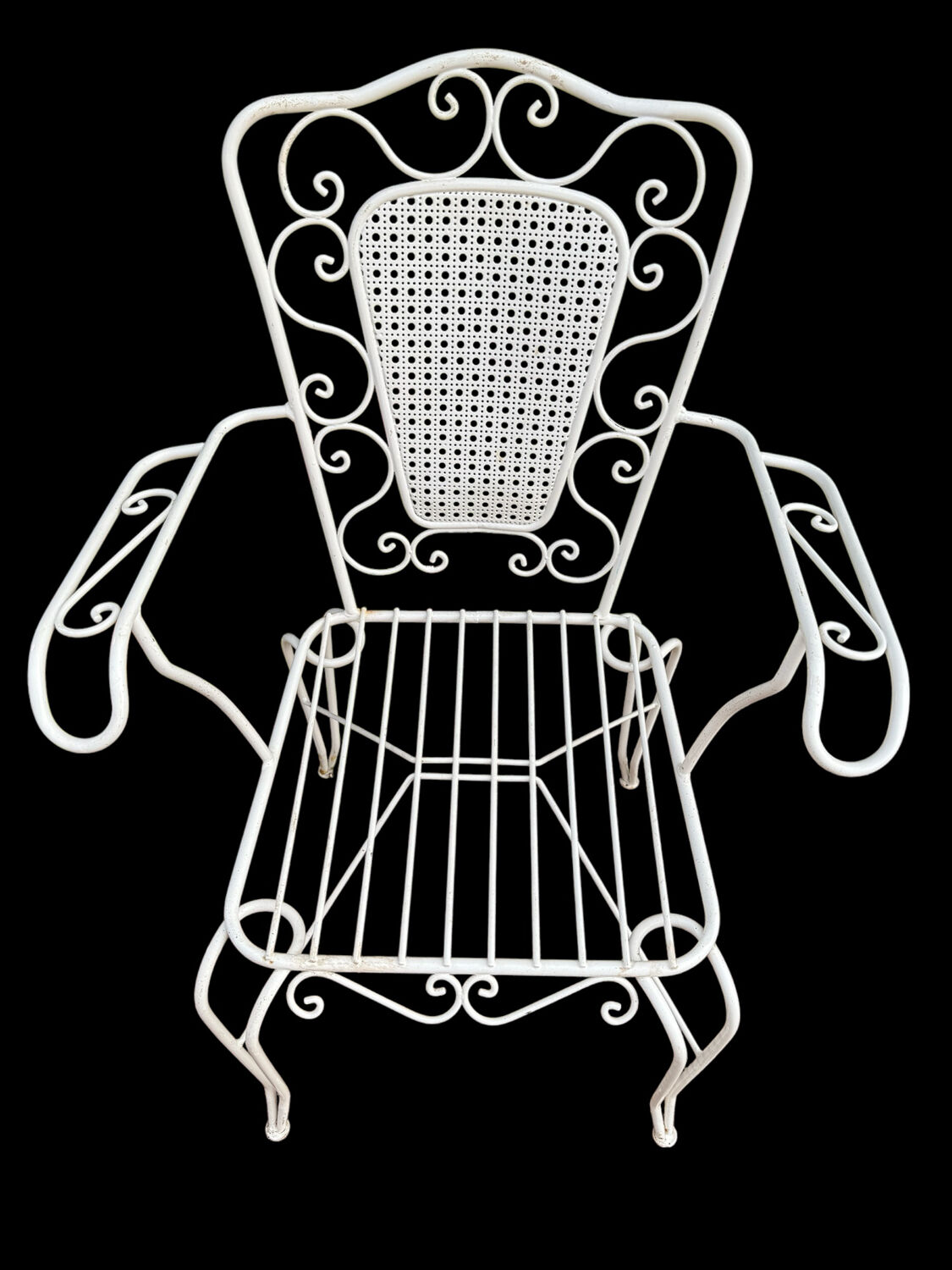 4 Provençal wrought iron armchairs from the 60s