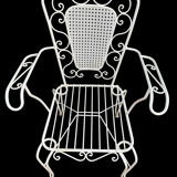 4 Provençal wrought iron armchairs from the 60s