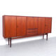 Vintage Bartels werken teak highboard, 1960's