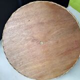 Glass and wicker cheese platter