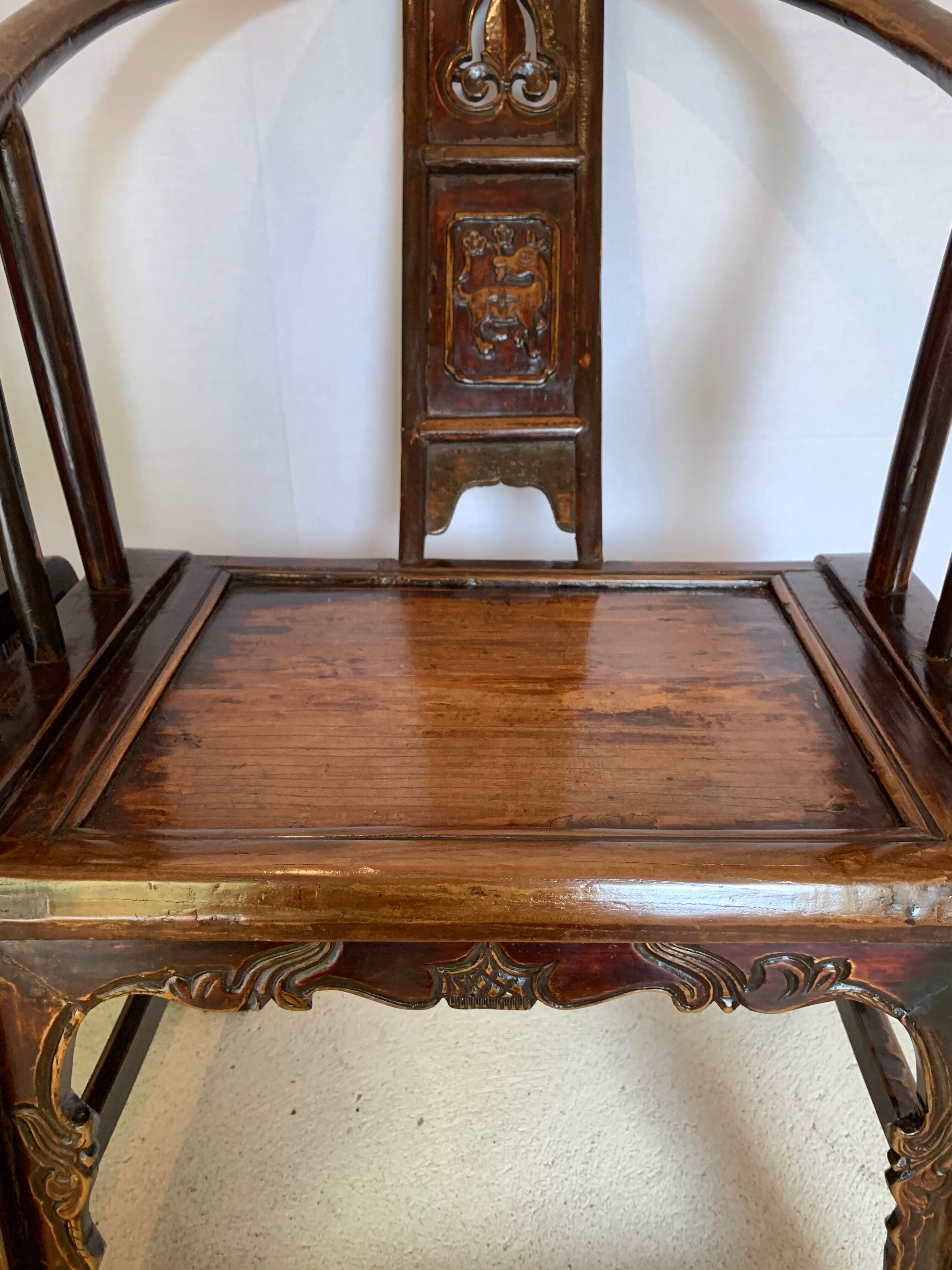 Paire de fauteuils chinois