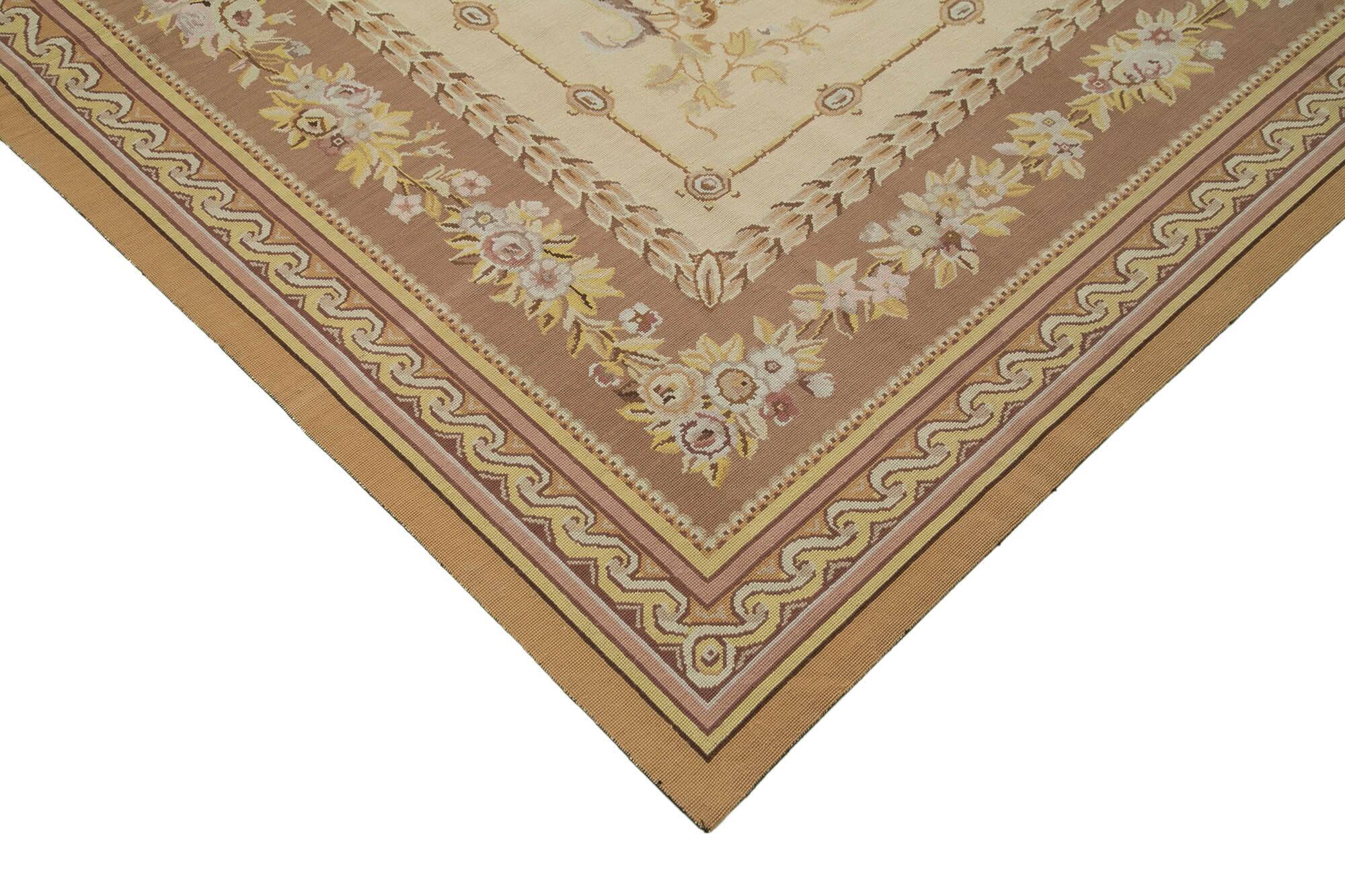 Handmade Vintage Flatweave Needlepoint Kilim 247 cm x 303 cm