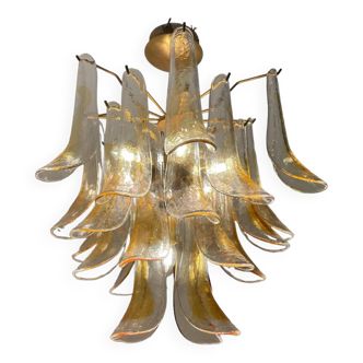 Murano Glass Feather Chandelier 1970’s