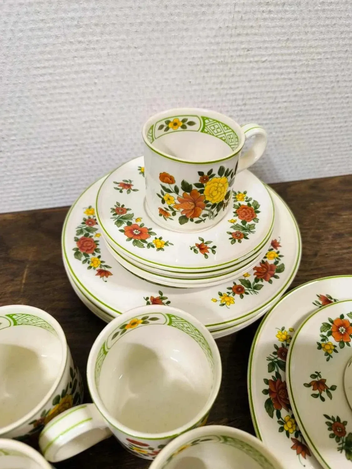 Set of 6 cups + saucers + dessert plates Villeroy and Boch Summer